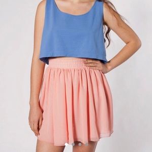 American Apparel Chiffon Skirt